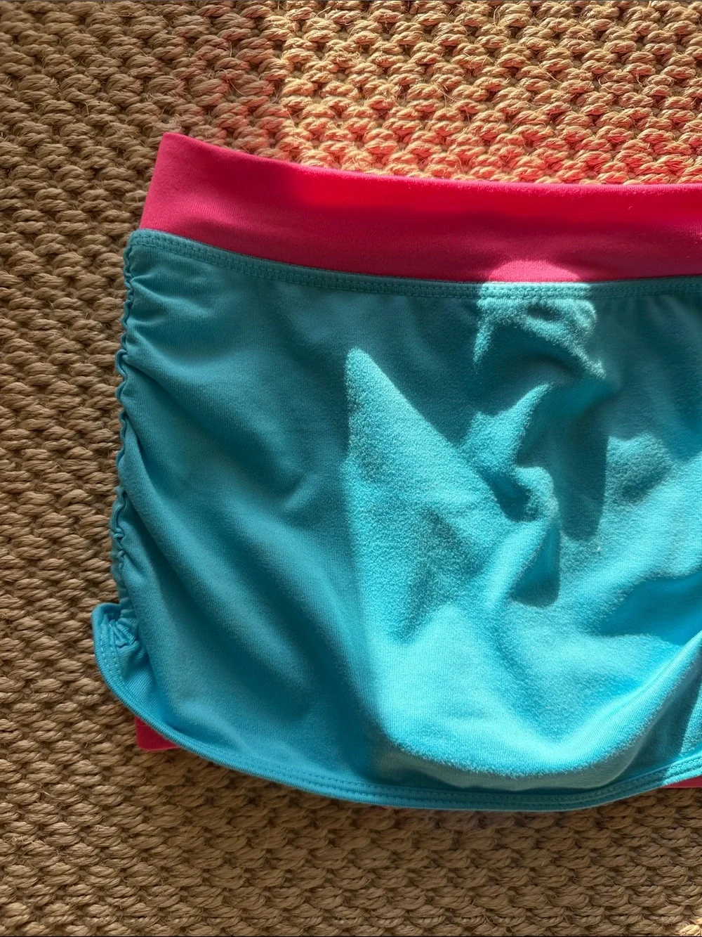 Nike Girls' Teal and Pink Athletic Skirt-Skort size 5 years